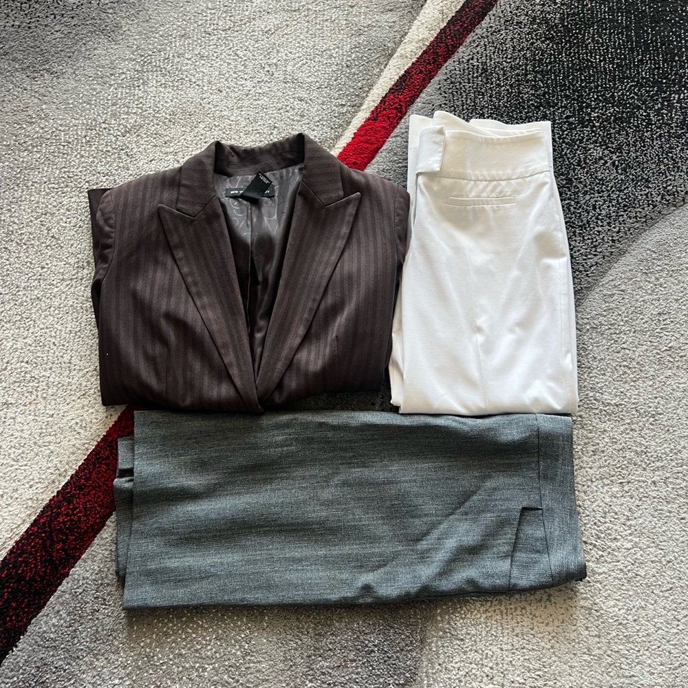 Assorted Career Core Blazer, Skirt And Cropped Pants Bundle